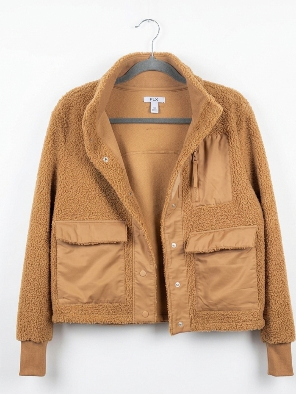 PLX Women's Camel Sherpa Utility Jacket